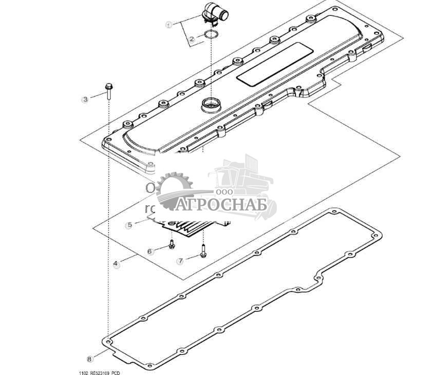 1102 Крышка клапана 